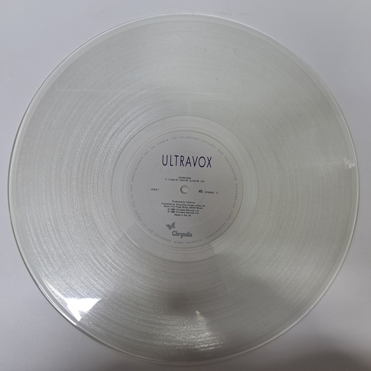 Ultravox - We Came to Dance (Clear Vinyl 12" Single 1983) EX/M