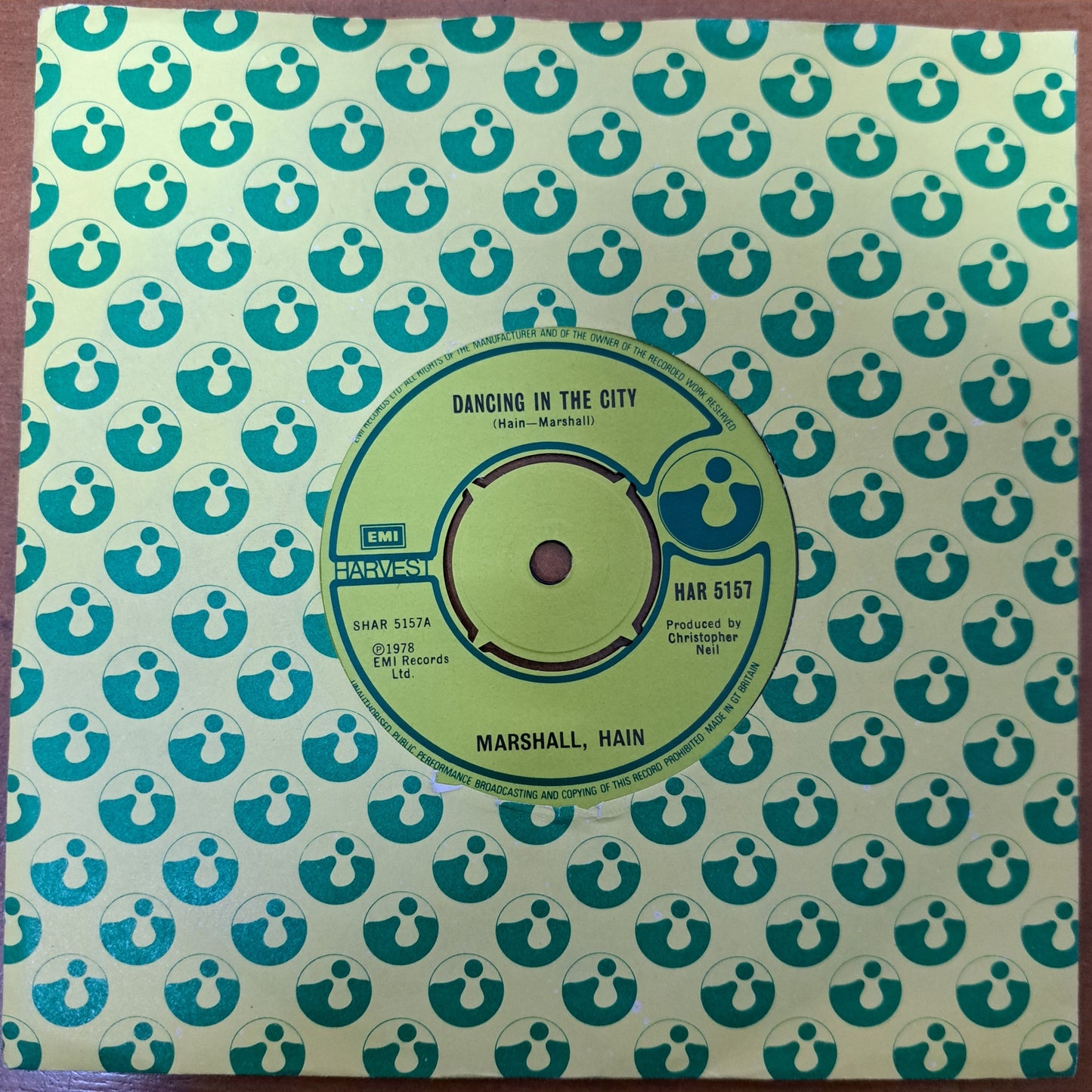 Marshall, Hain - Dancing in the City (Vinyl 7" Single) NM