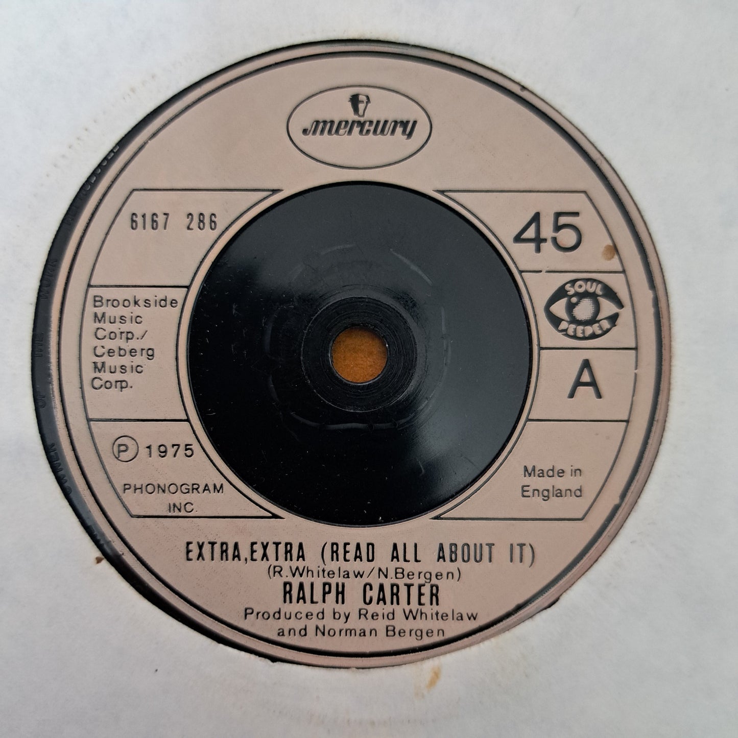 Ralph Carter - Extra, Extra (Read all About it) (Vinyl 7" Single) NM