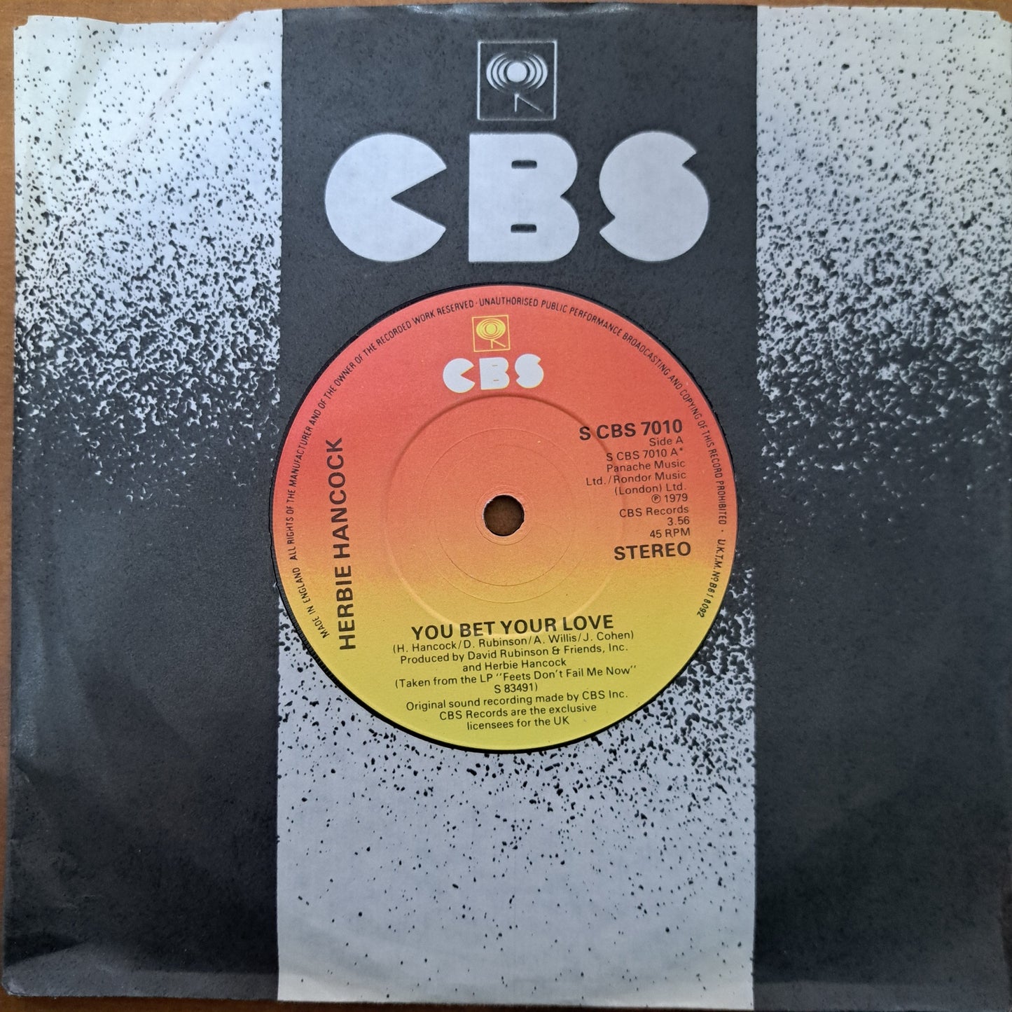 Herbie Hancock - You Bet Your Love (Vinyl 7" Single) NM