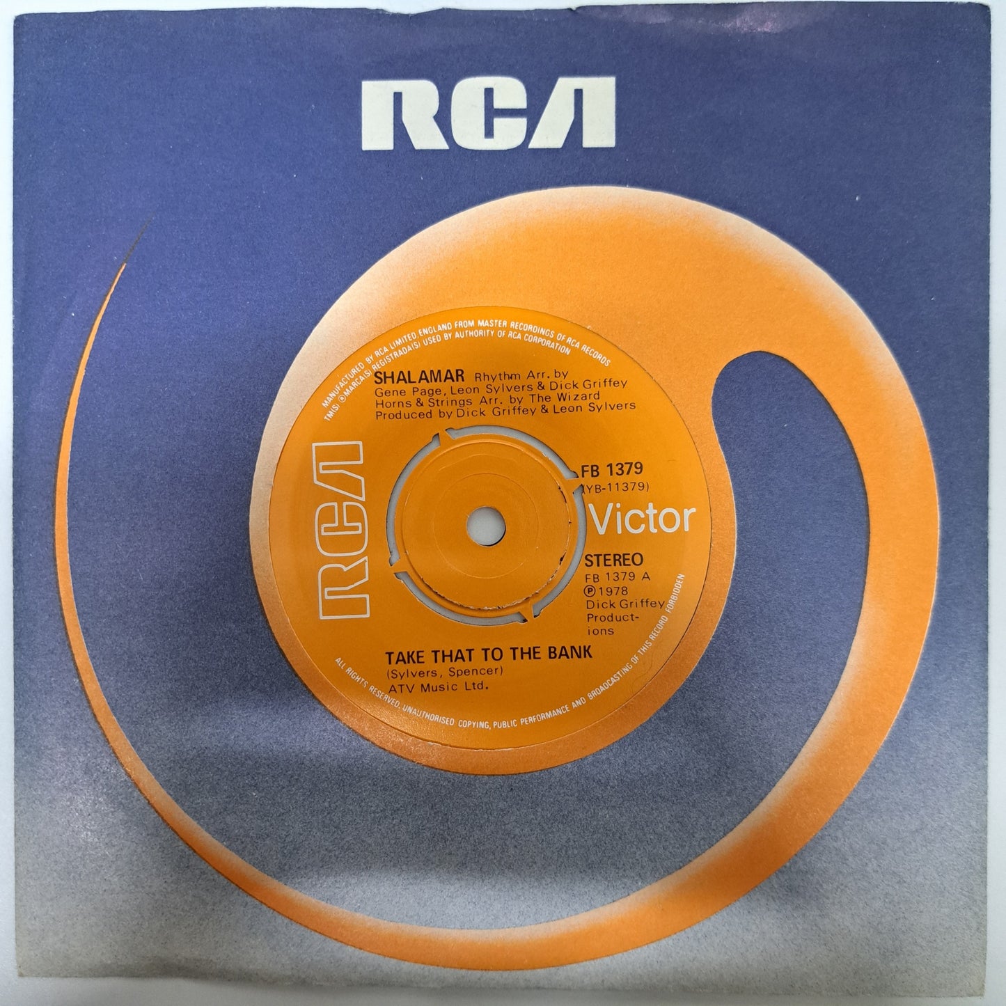 Shalamar - Take That to the Bank (Vinyl 7" Single) NM