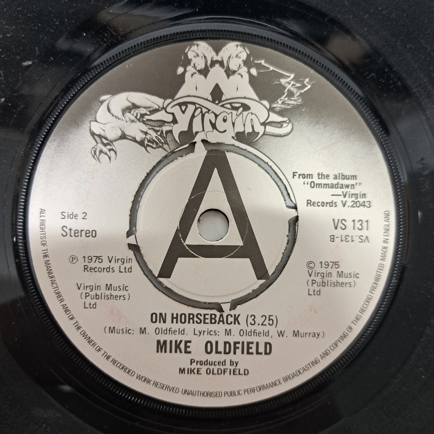 Mike Oldfield - In Dulci Jubilo (Vinyl 7" Single) Mint