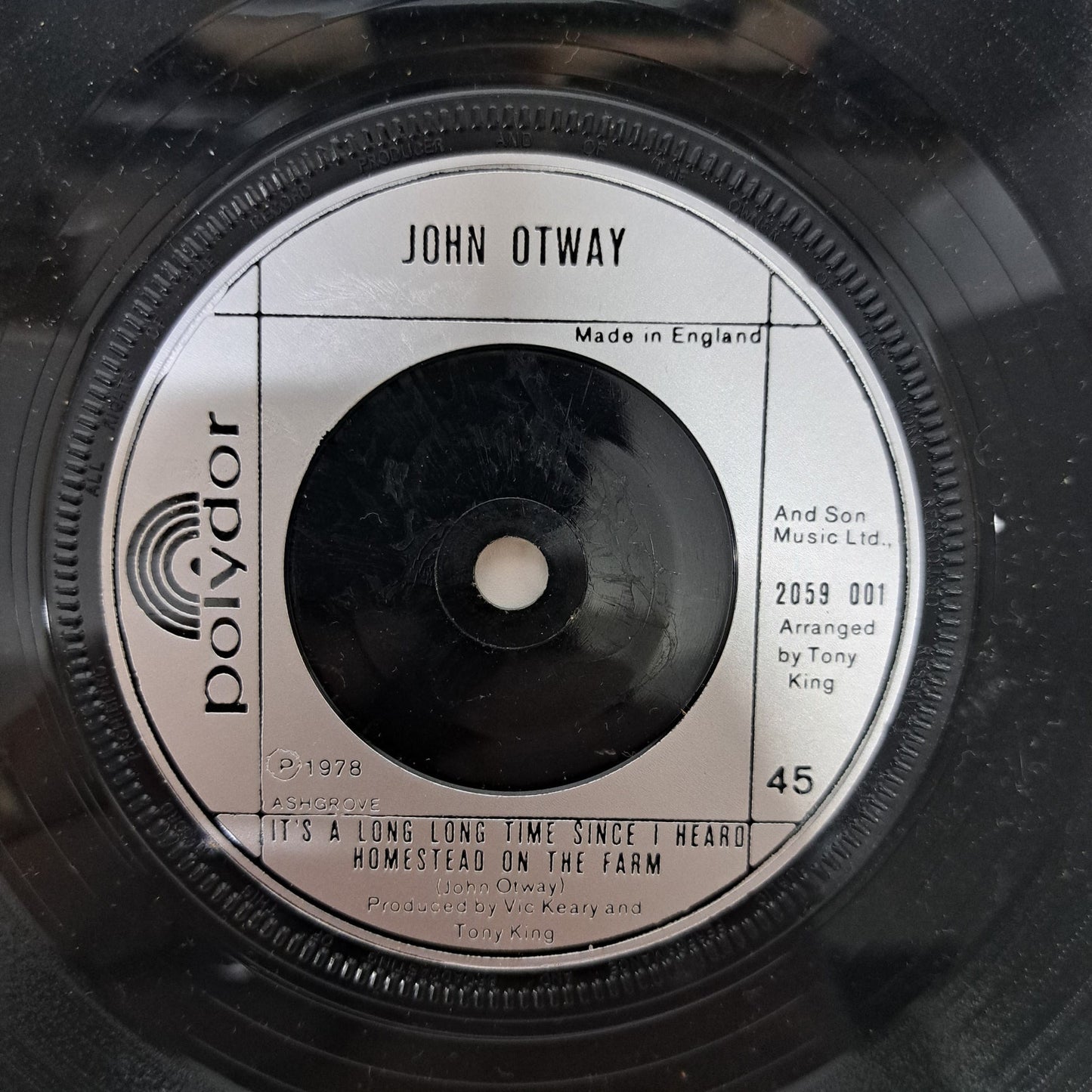 John Otway - Geneve (Vinyl 7" Single) EX/NM