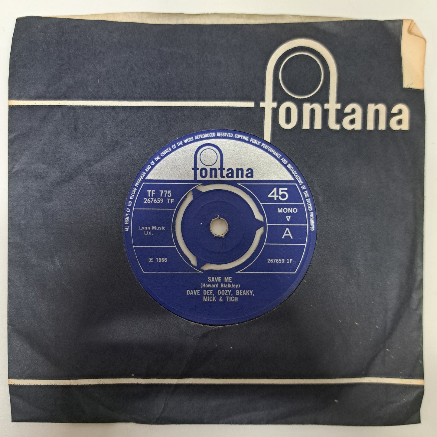 Dave Dee, Dozy, Beaky, Mick & Tich - Save Me (Vinyl 7" Single) EX