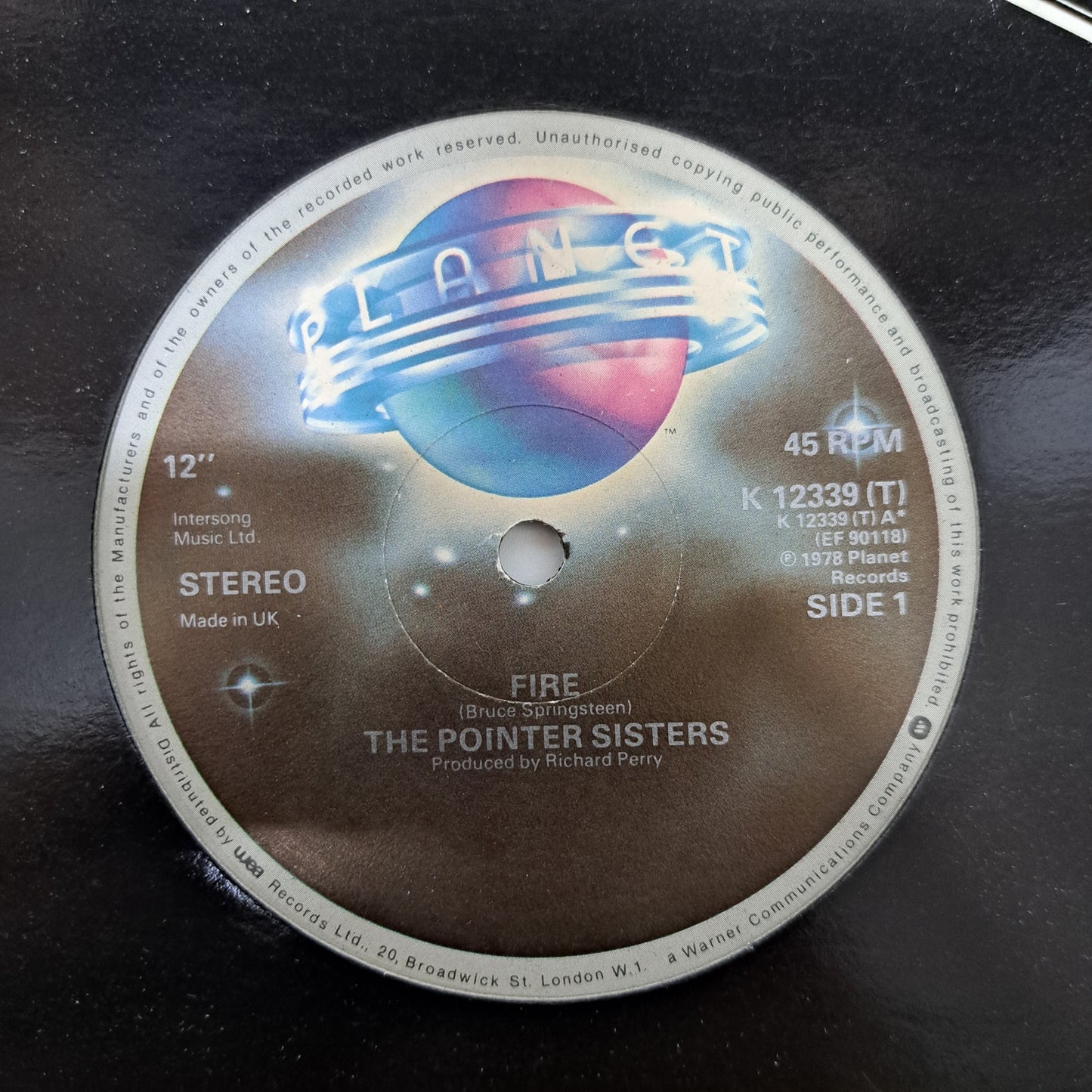 Pointer Sisters - Fire (Vinyl 12" Single) Limited Edition EX/M