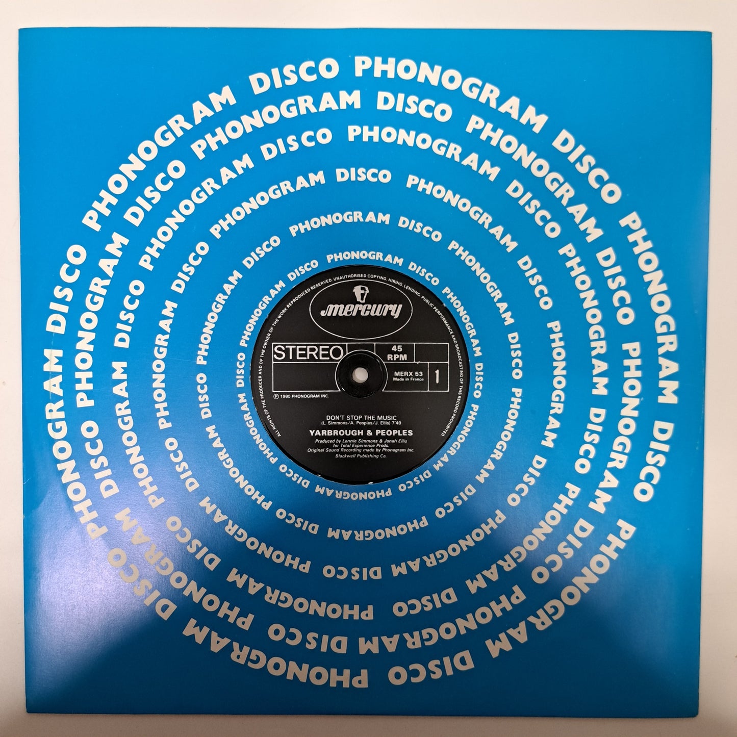 Yarbrough & Peoples - Don't Stop the Music (Vinyl 12" Single) NM/NM