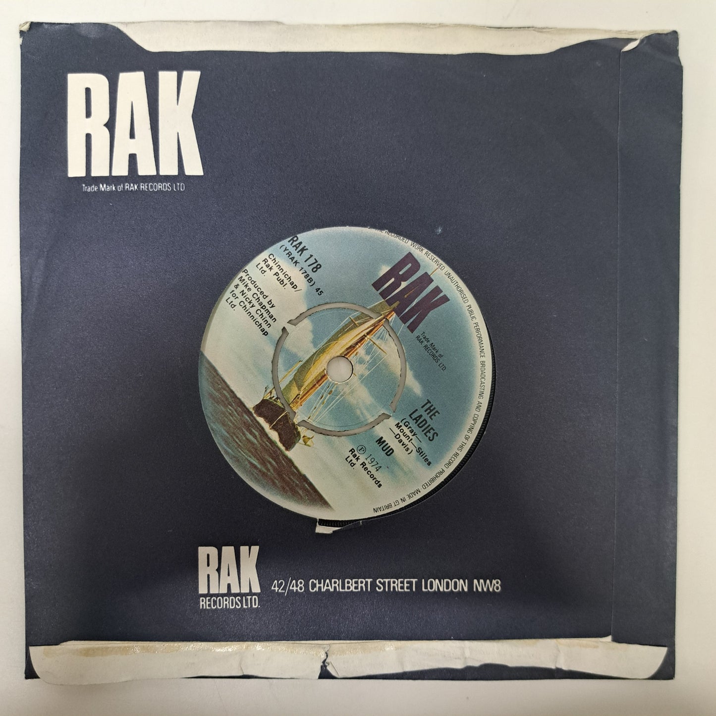 Mud - Rocket (Vinyl 7" Single) NM