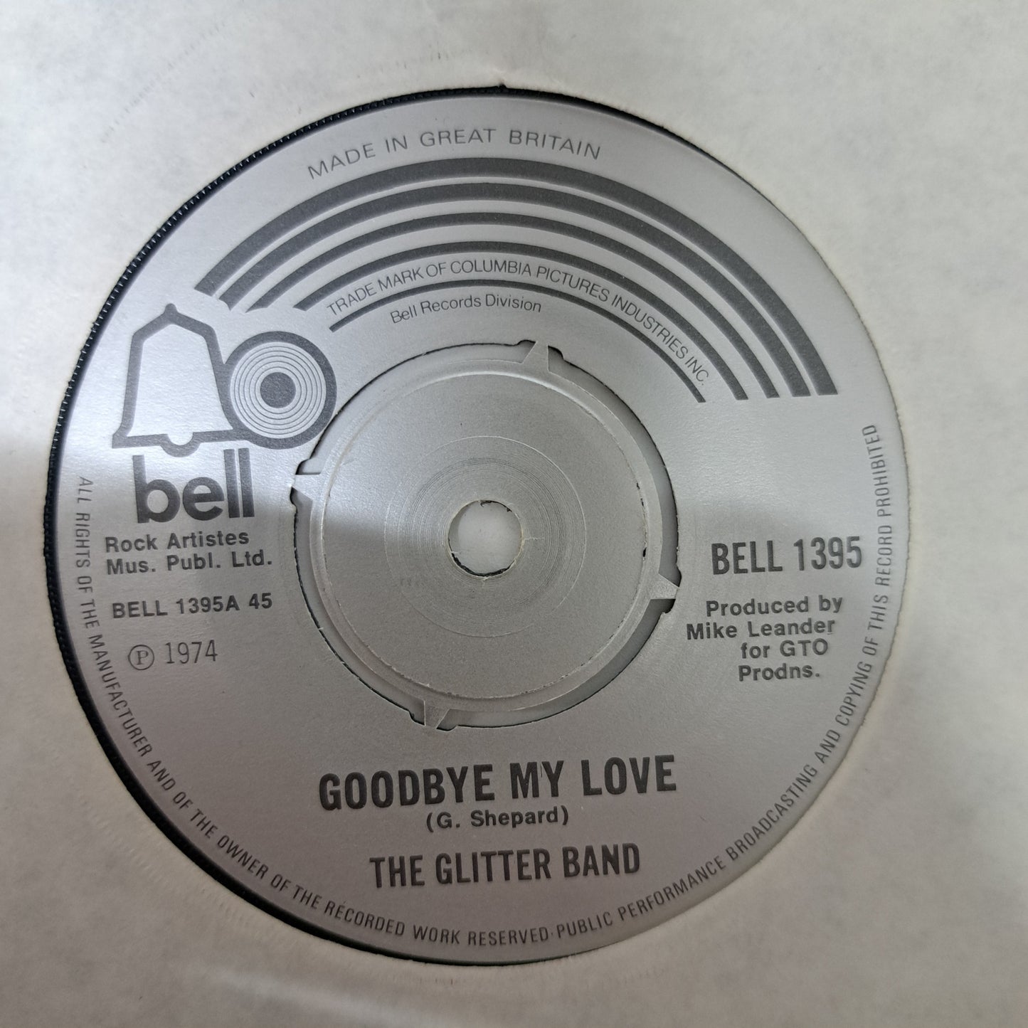 Glitter Band - Goodbye my Love (Vinyl 7" Single) NM