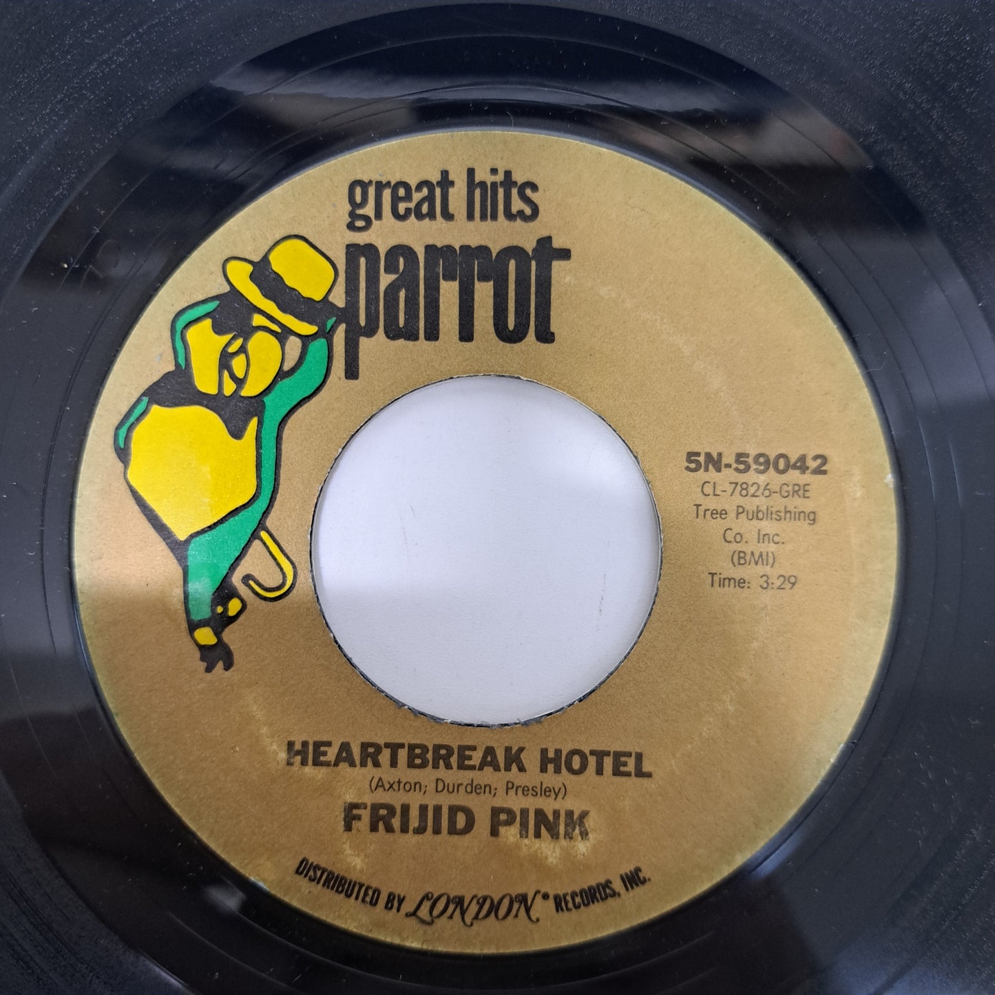 Frijid Pink - House of the Rising Sun / Heartbreak Hotel (US Vinyl 7" Single) NM