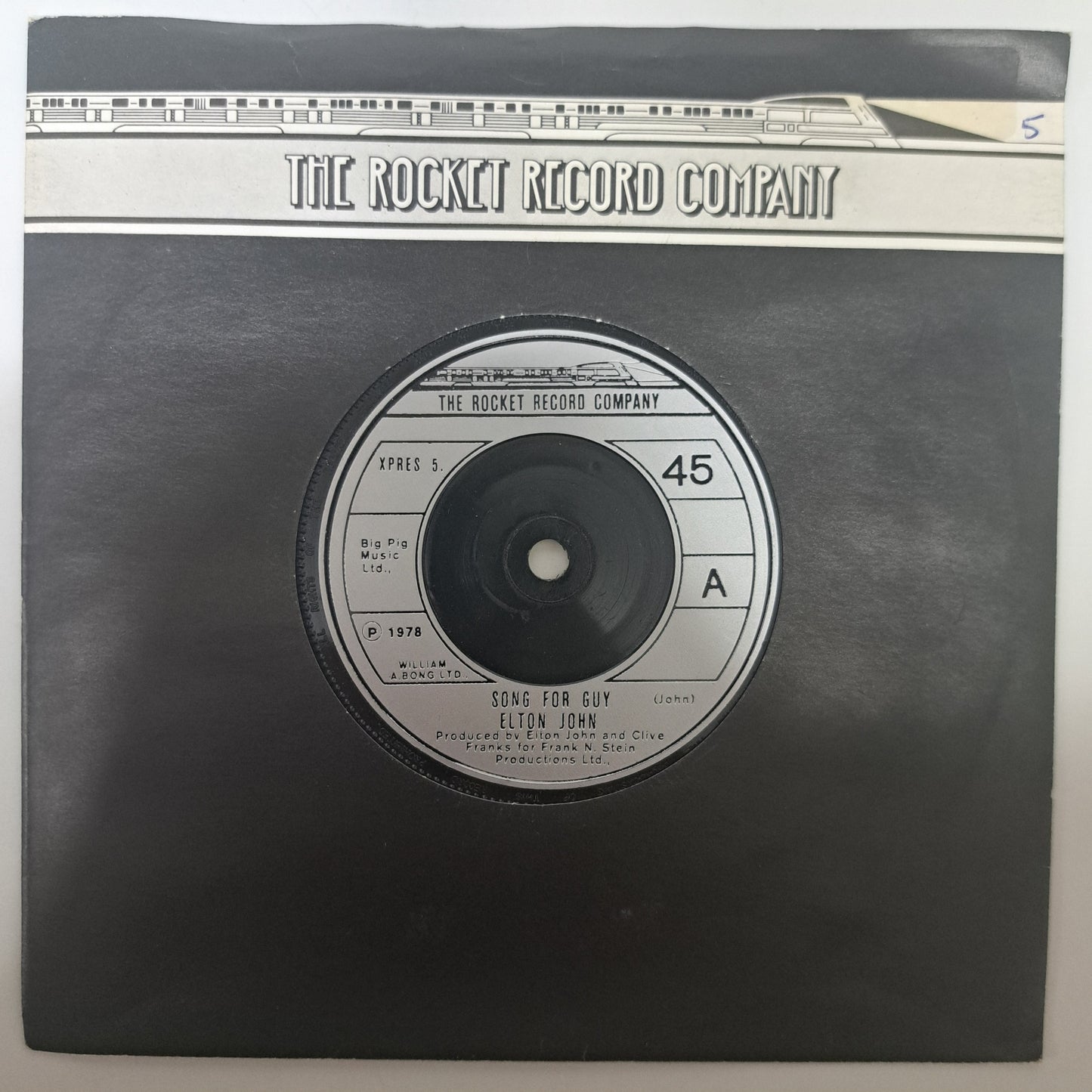 Elton John - Song for Guy (Vinyl 7" Single) EX