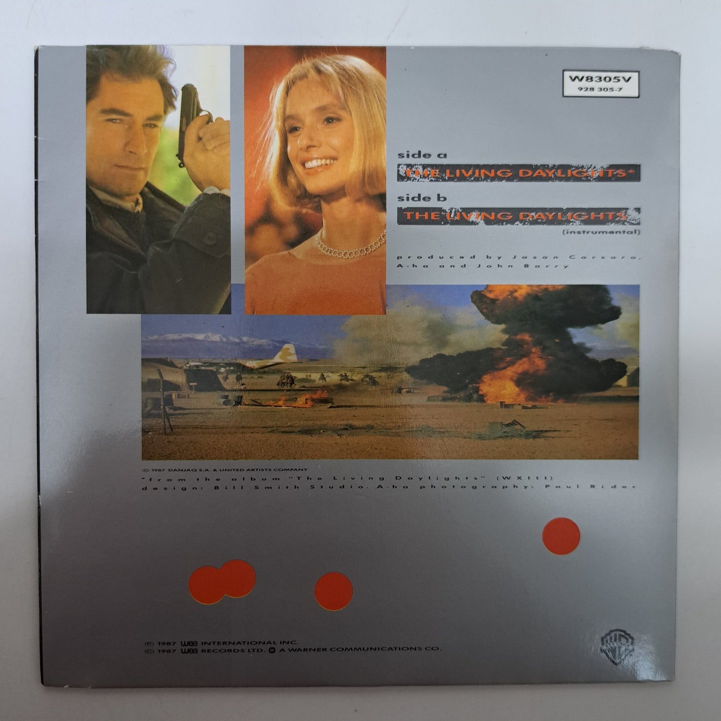 A-Ha - The Living Daylights (Vinyl 7" Single Gatefold) EX/EX