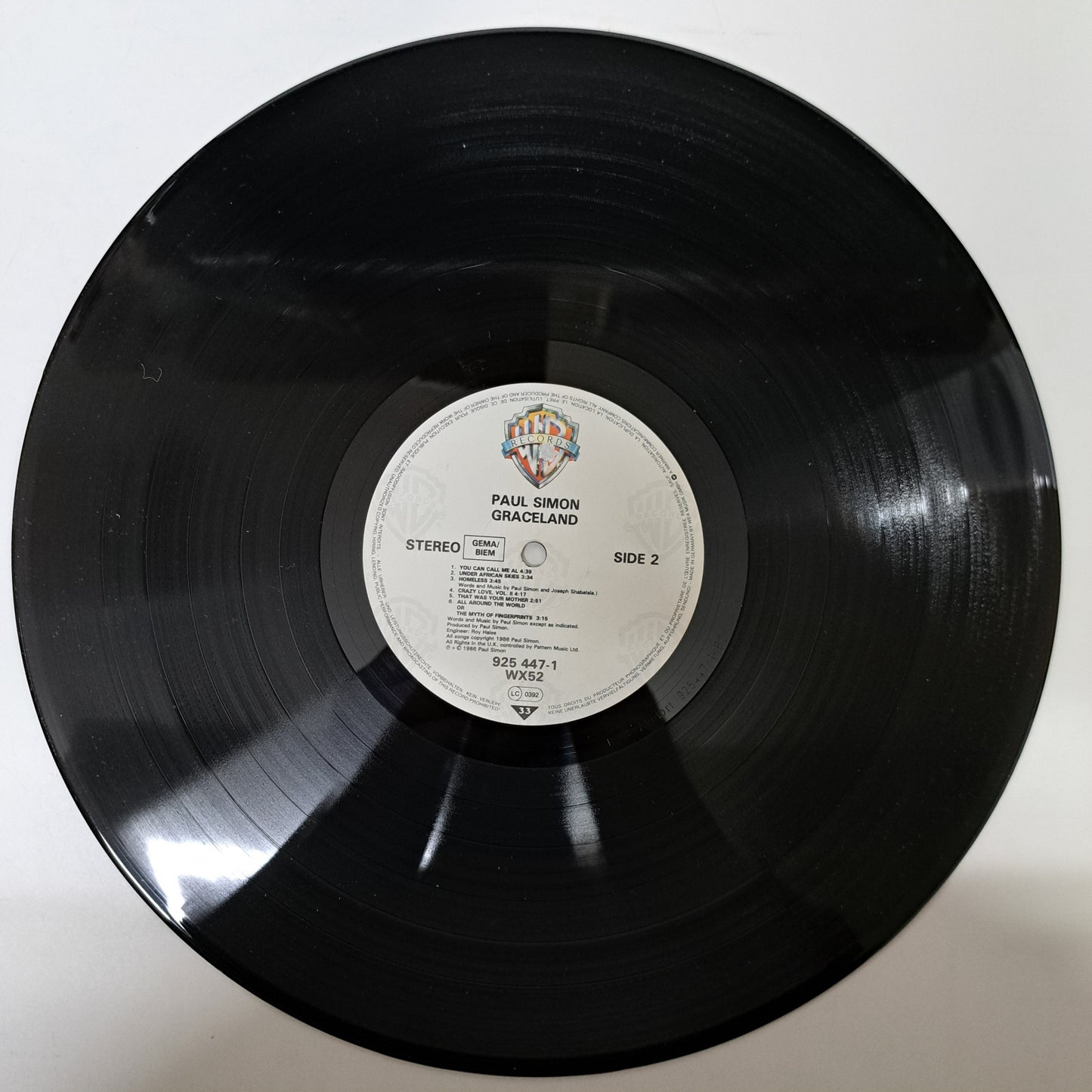 Paul Simon - Graceland (Vinyl LP 1986) NM/NM