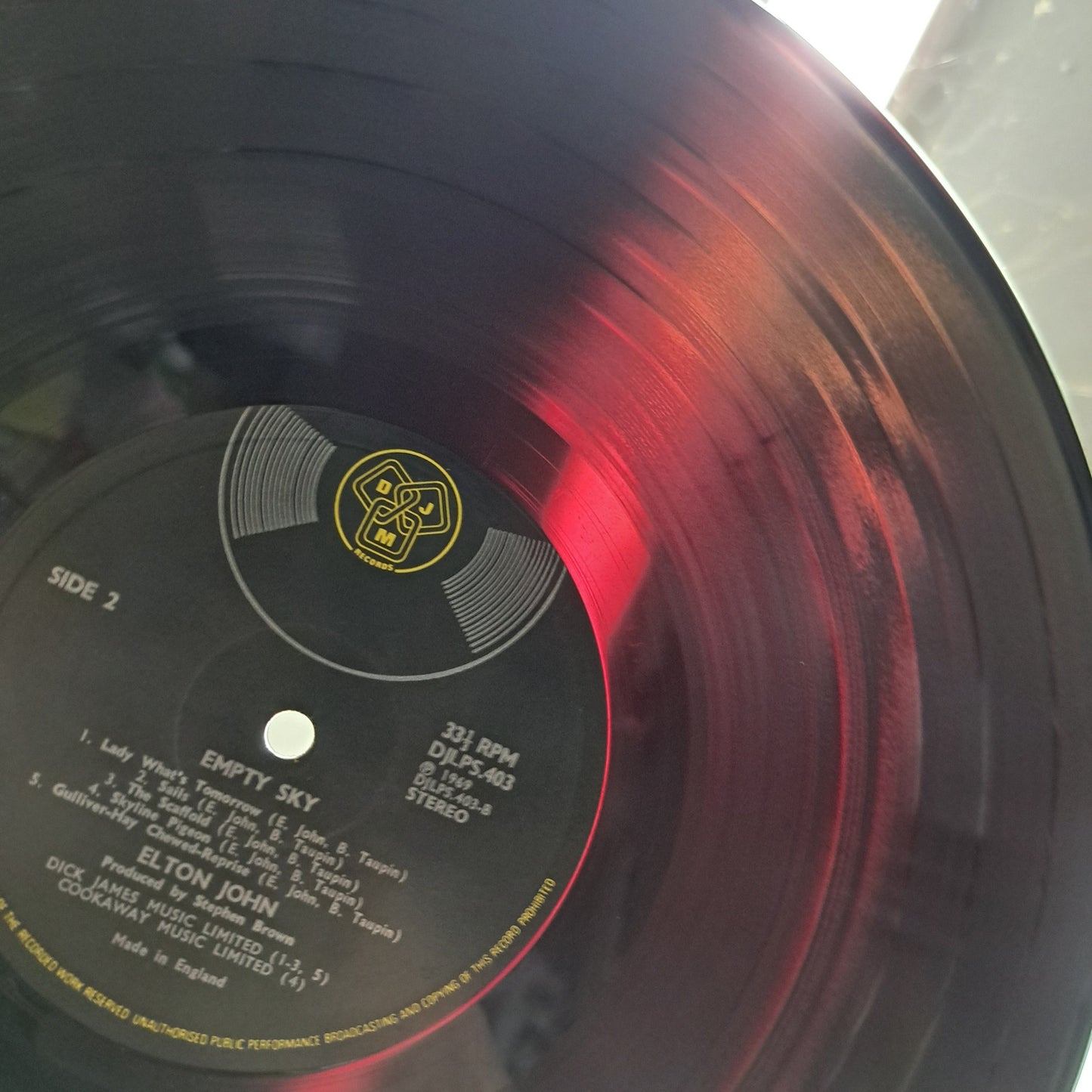 Elton John - Empty Sky (Vinyl LP UK 1969) VG+/EX