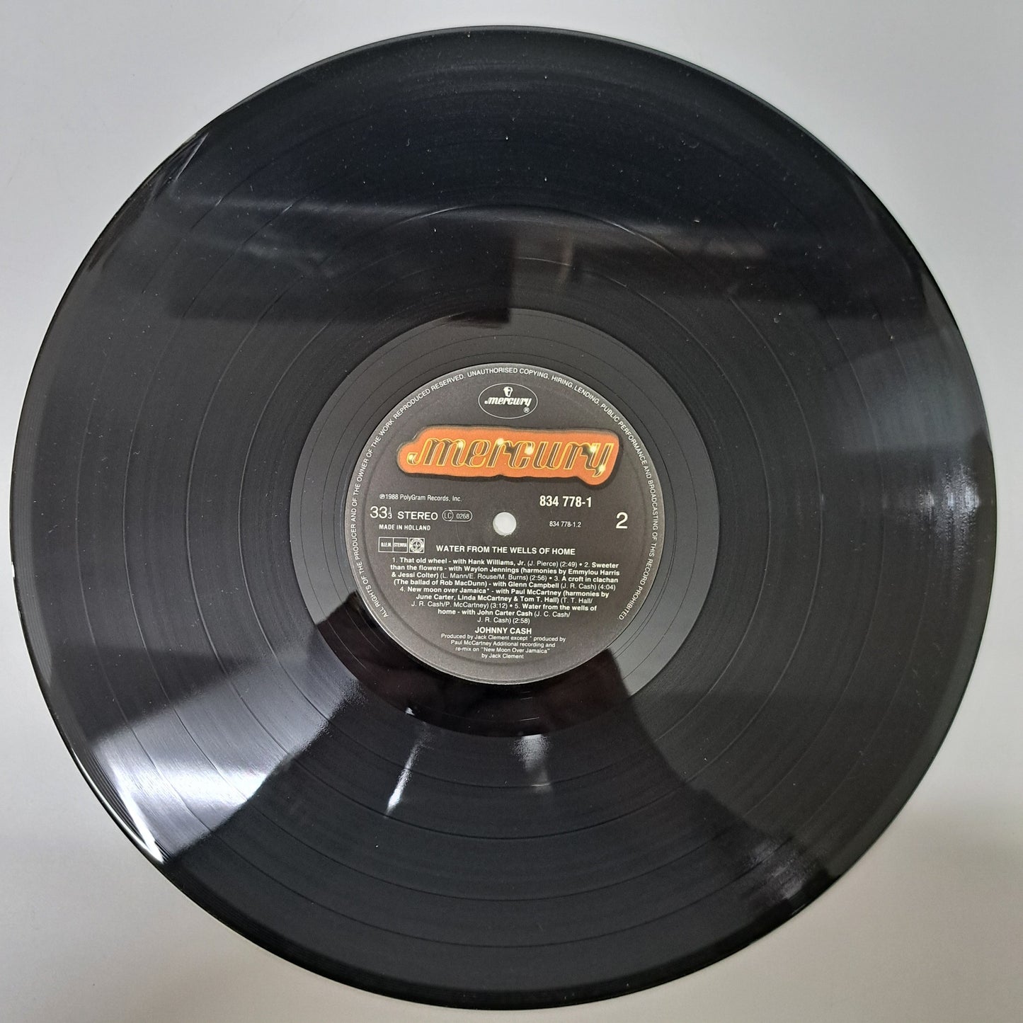 Johnny Cash - Water From the Wells of Home (Vinyl LP 1988 UK) NM/NM