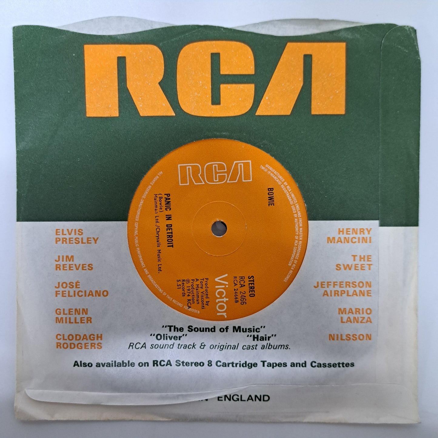 David Bowie - Knock on Wood (Vinyl 7" Single) NM