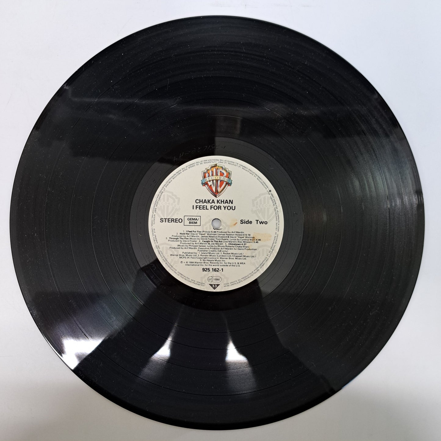 Chaka Khan - I Feel for You (Vinyl LP 1984) EX/EX