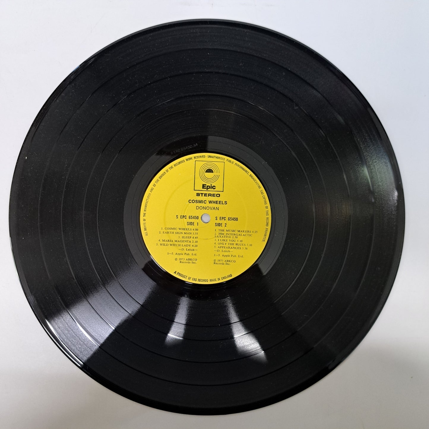 Donovan - Cosmic Wheels (Vinyl LP UK 1973 Poster & Inner) VG/NM