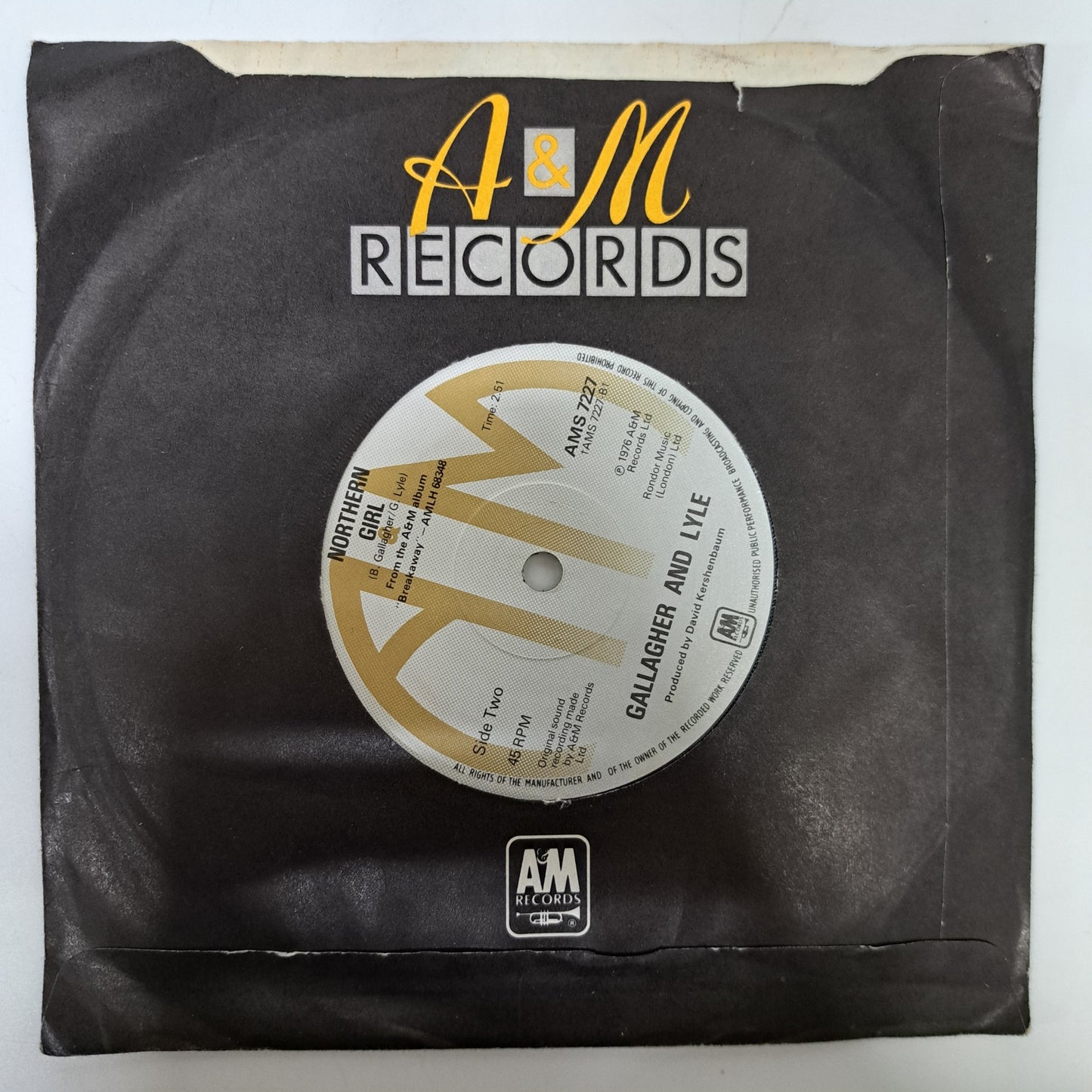 Gallagher and Lyle - Heart on my Sleeve (Vinyl 7" Single) EX