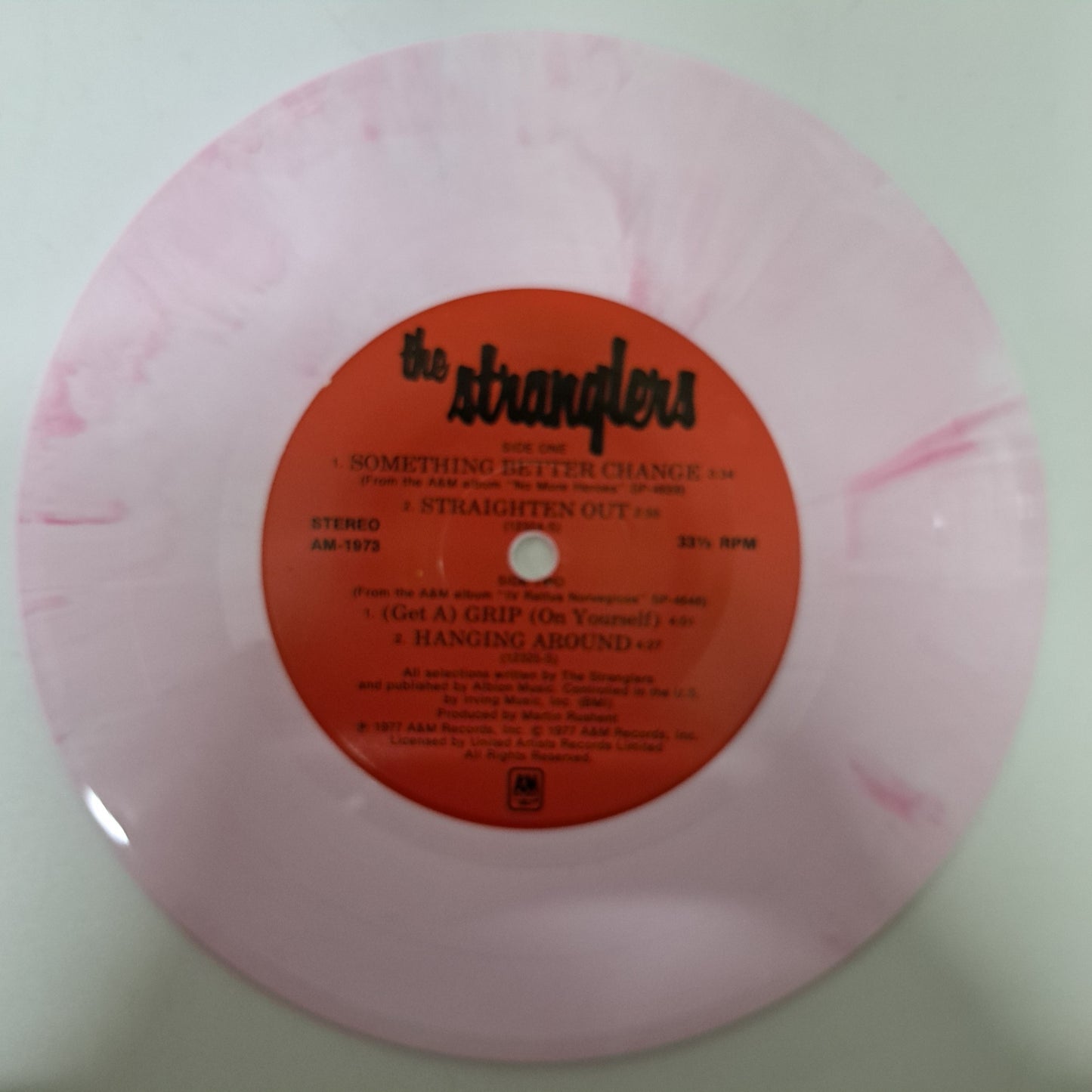Stranglers - Stranglers EP (Vinyl 7" Single US 1st Pink Marbled) VG/NM