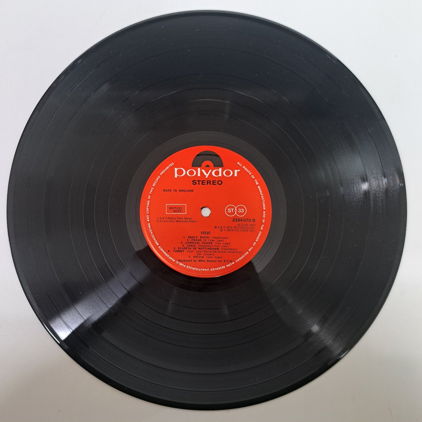 Focus - Self Titled (Vinyl LP UK 1975) NM/NM