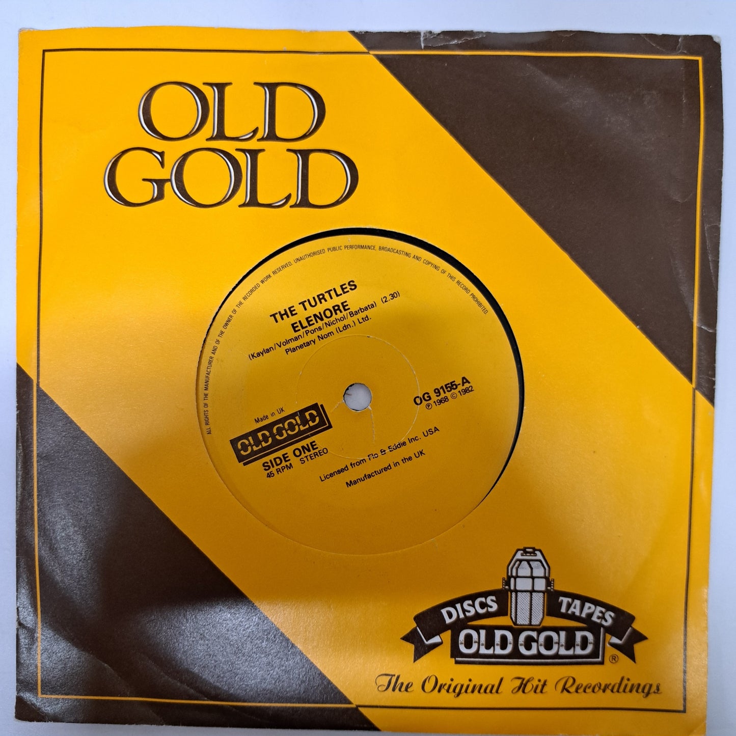 Turtles - Elenore / She'd Rather be With Me (Vinyl 7" Single) NM