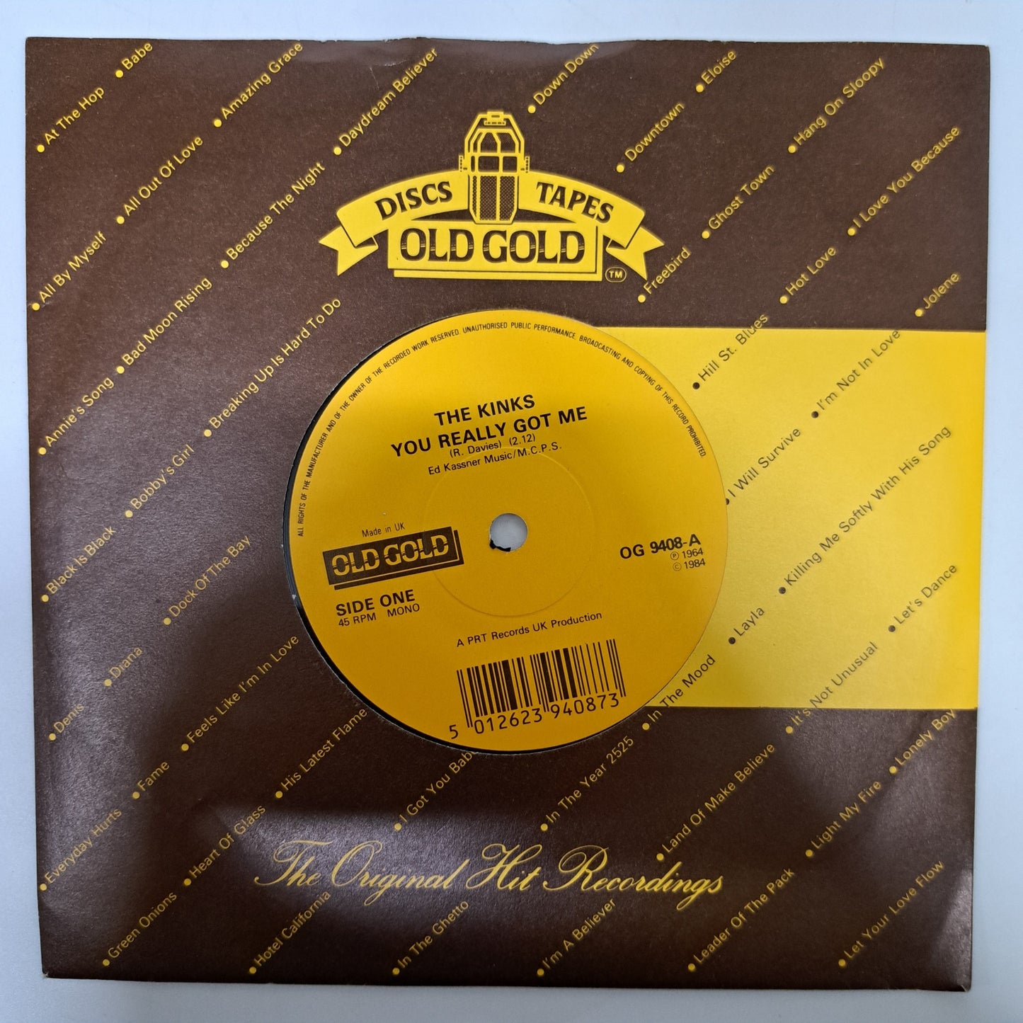 Kinks - You Really Got Me (Vinyl 7" Single) EX
