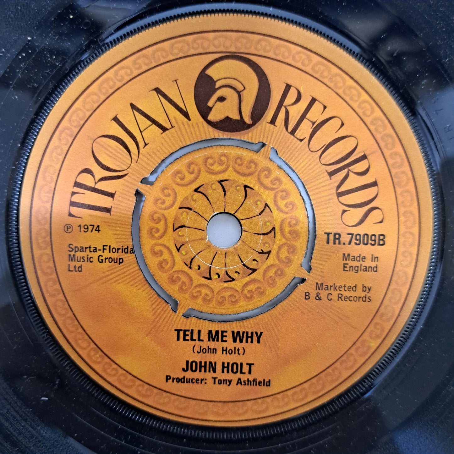 John Holt - Help Me Make It Through the Night (Trojan Vinyl 7" Single) Mint