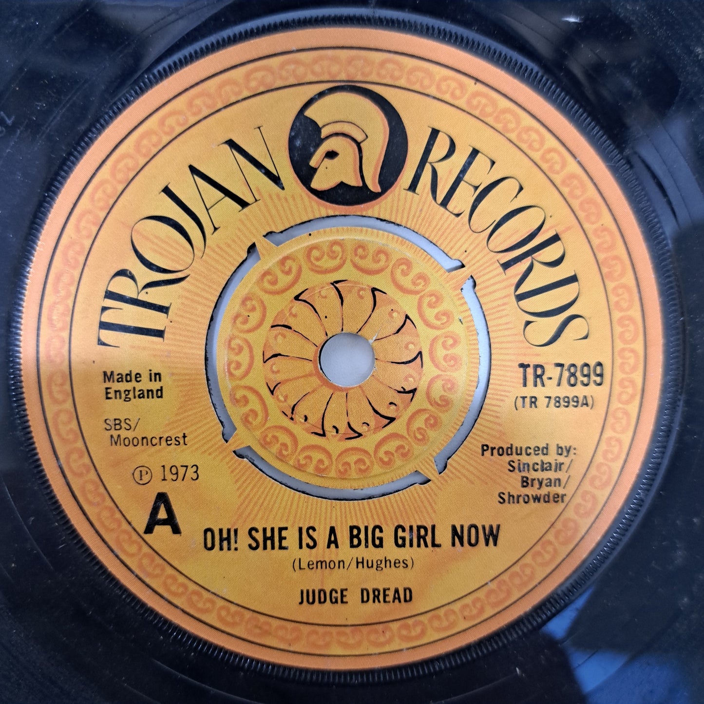 Judge Dread - Big one / Oh! She's a Big Girl now (Vinyl 7" Single) EX