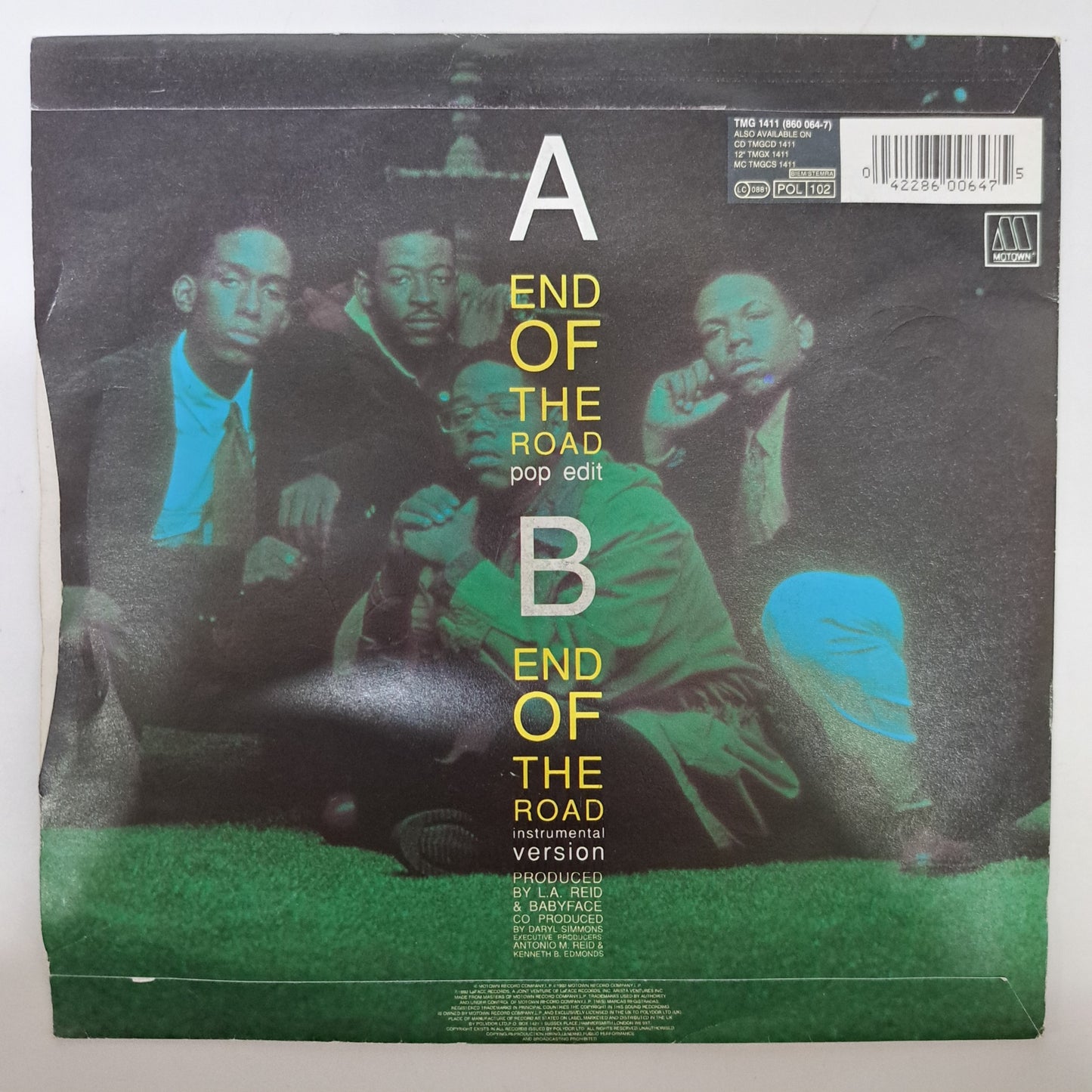 Boyz II Men - End of the Road (Vinyl 7" Single) VG+/VG+