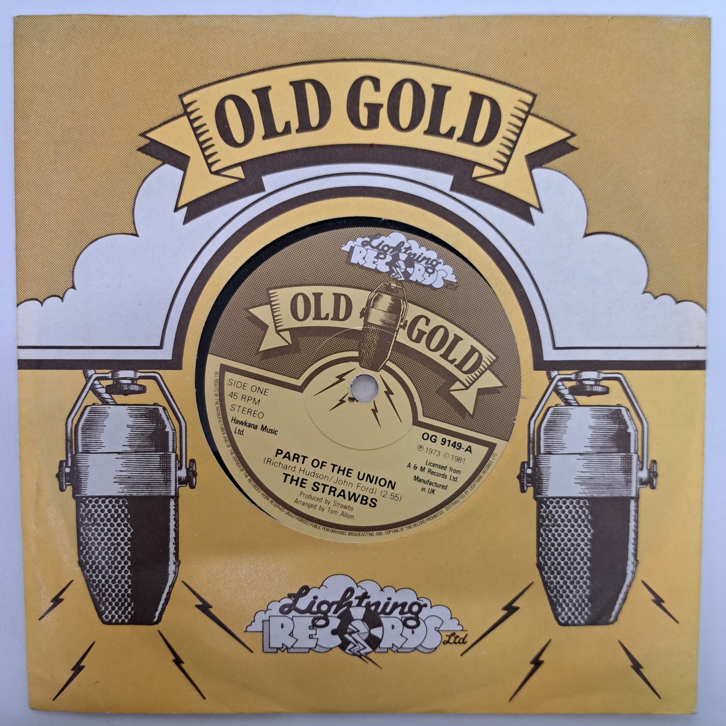 Strawbs - Part of the Union (Vinyl 7" Old Gold Single) NM