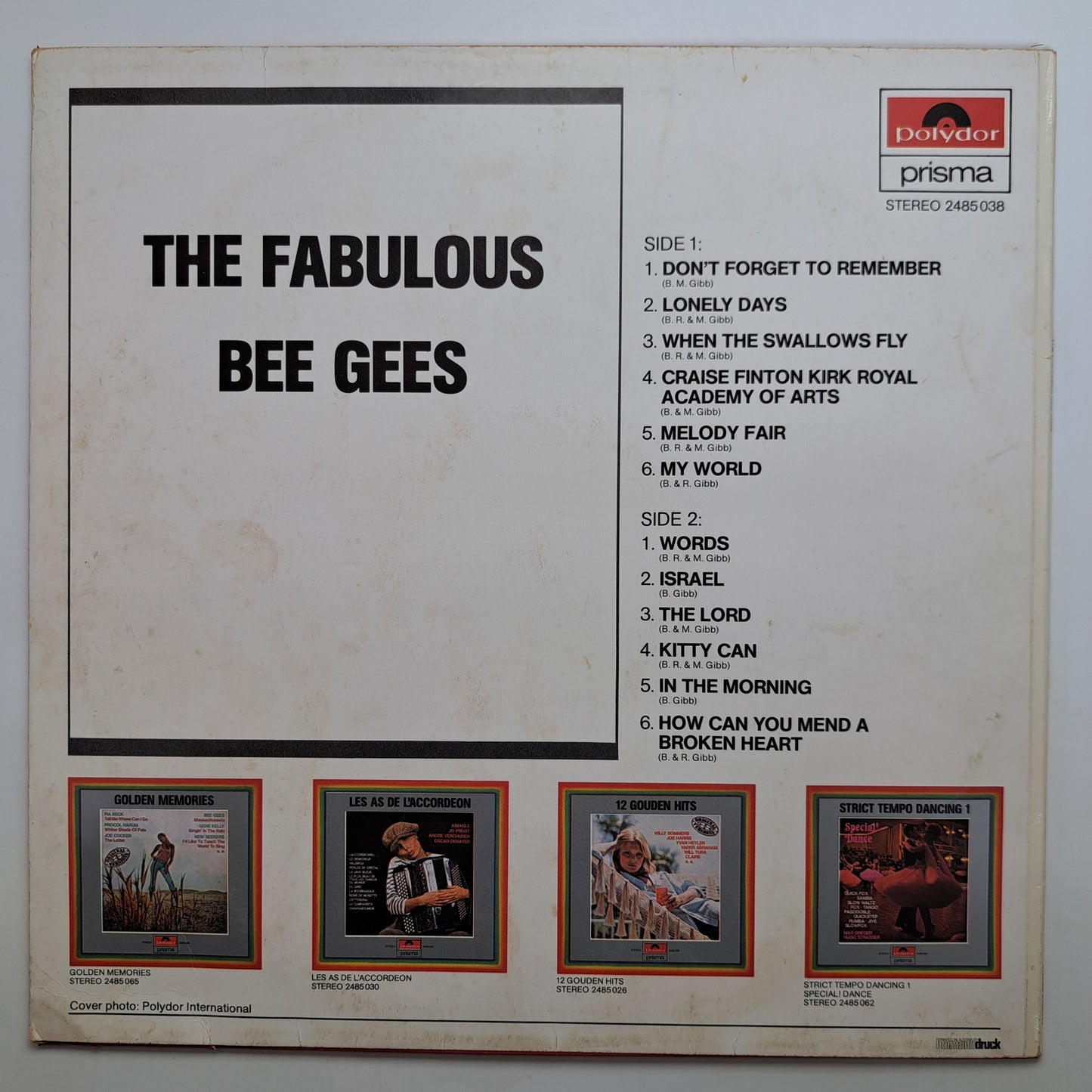 Bee Gees - The Fabulous Bee Gees (Vinyl LP 1972 Dutch) VG+/NM