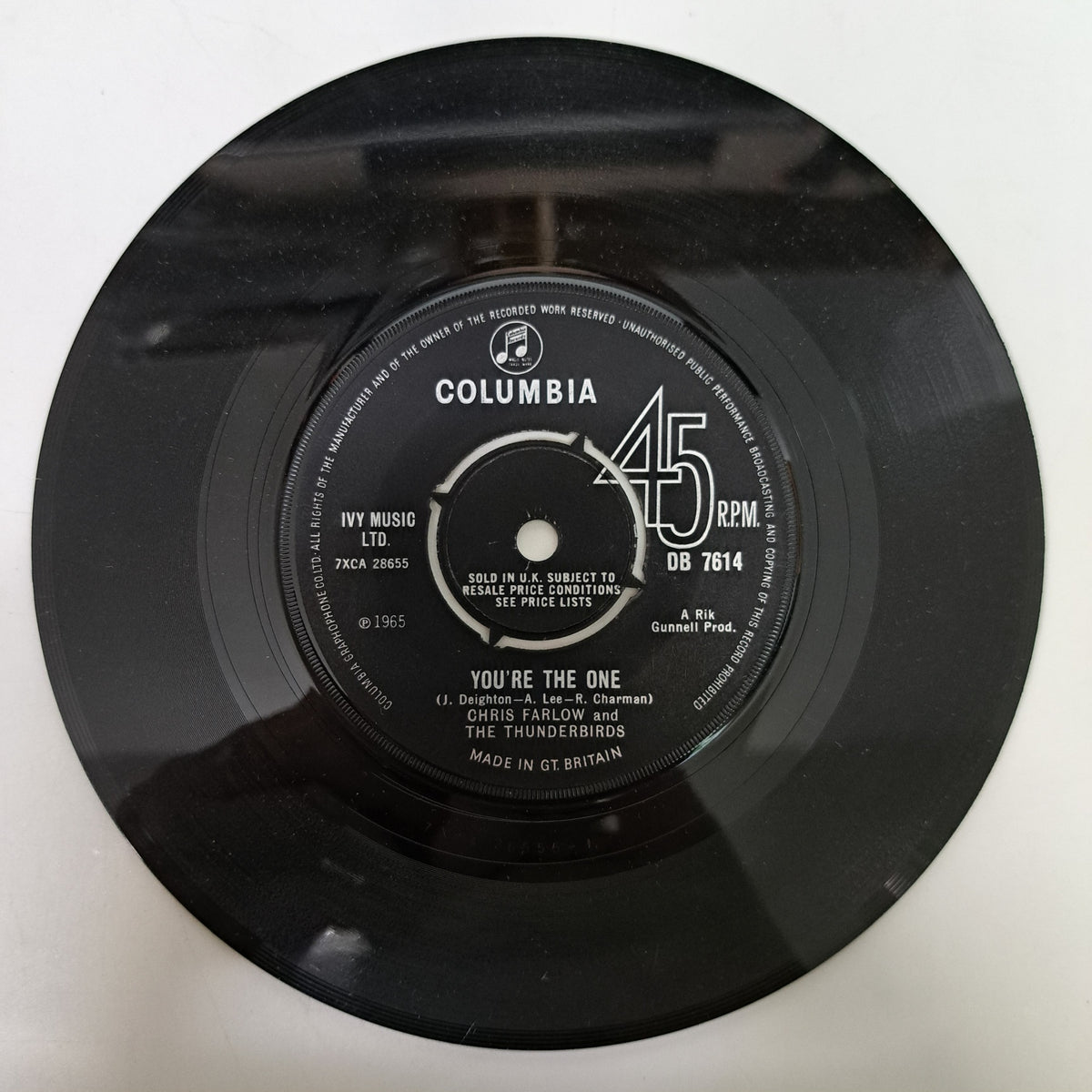 Chris Farlow & The Thunderbirds - Buzz with the Fuzz (Vinyl 7" Single) NM