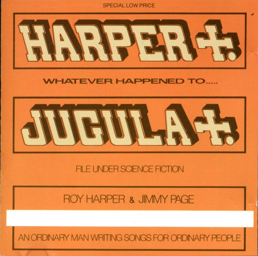 Roy Harper & Jimmy Page - Whatever Happened to Jugula? (1988 CD) NM