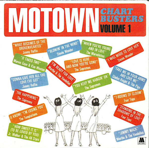 Various - Motown Chartbusters Vol.1 (1997 CD) Mint