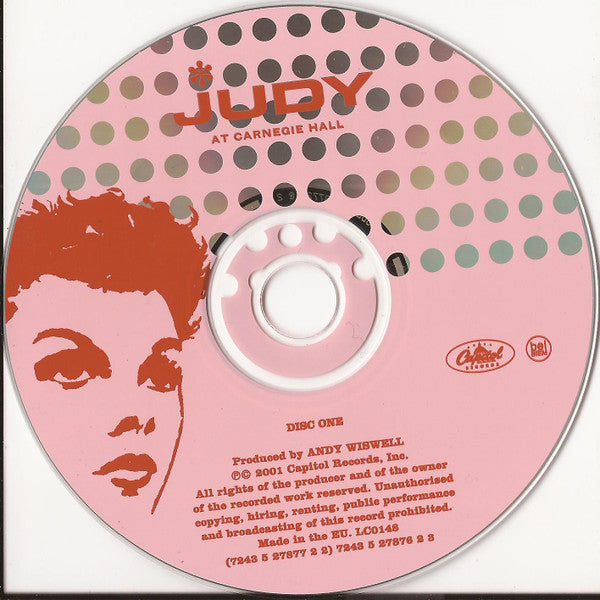 Judy Garland - At Carnegie Hall / In Person (2001 DCD) Mint