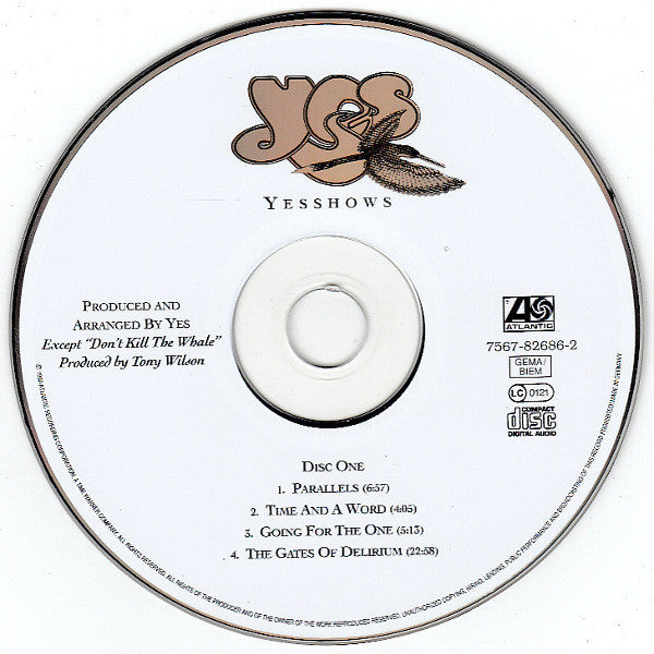 Yes - Yesshows (1994 Remastered German Double CD) NM
