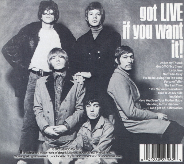 Rolling Stones - Got Live if you Want it! (2002 Hybrid SACD) Mint