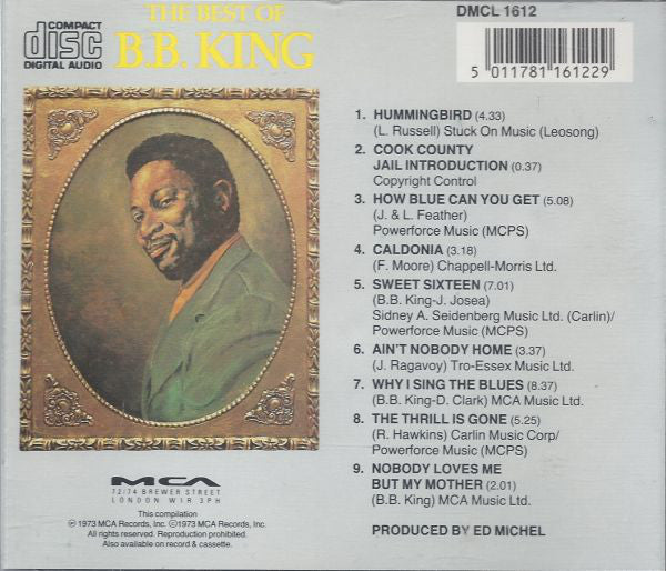 B.B King - The Best of (MCA Blues CD) Mint