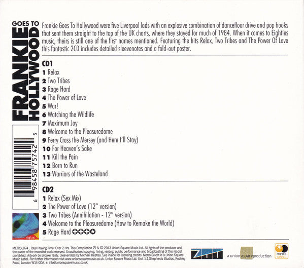 F.G.T.H - The Best of Frankie Goes to Hollywood (2013 DCD & Poster) VG+