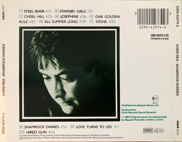 Chris Rea - Shamrock Diaries (1991 CD) NM