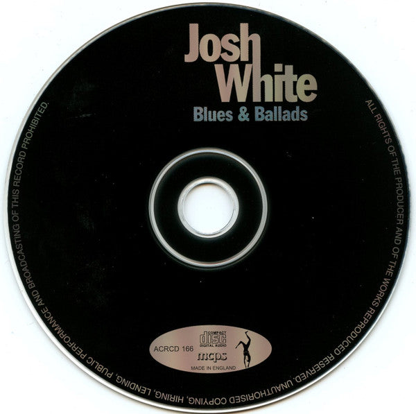 Josh White - Blues & Ballads (2002 CD) NM