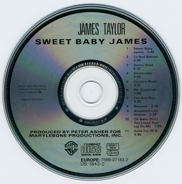James Taylor - Sweet Baby James (1998 CD) Mint