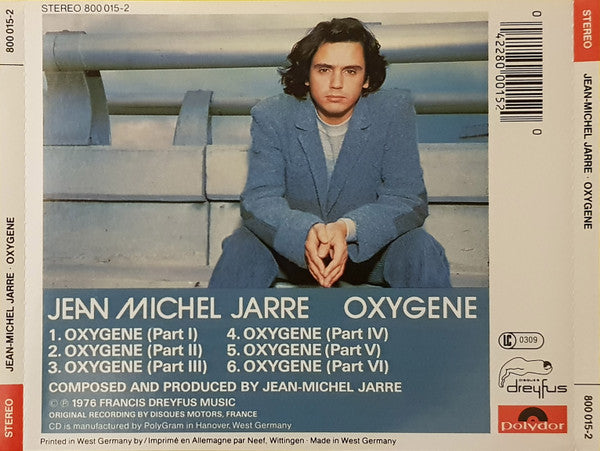 Jean Michel Jarre - Oxygene (Germany CD) NM