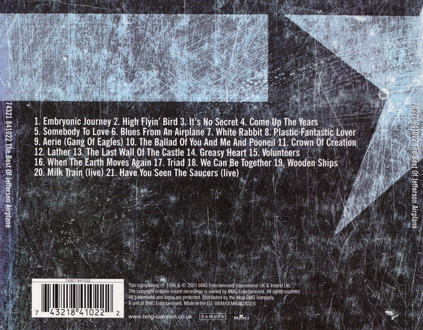 Jefferson Airplane - The Best of (2001 CD) Mint