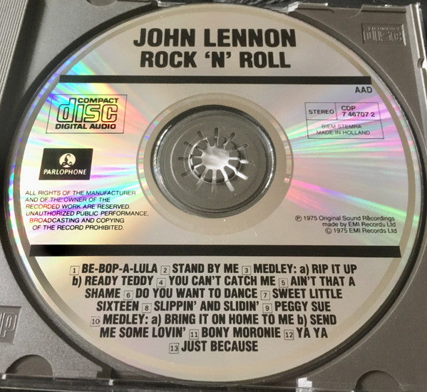 John Lennon - Rock 'n' Roll (1987 CD) NM