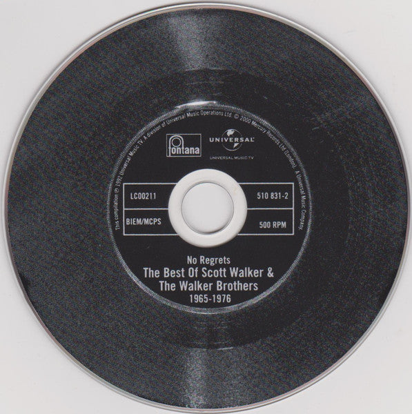 Scott Walker & The Walker Brothers - No Regrets ~ The Best of (2001 CD) NM