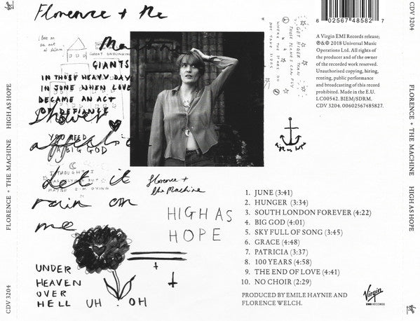 Florence + The Machine - High as Hope (2018 CD) NM