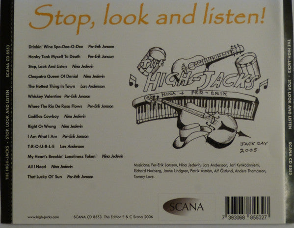 High-Jacks - Stop, Look and Listen! (2006 Sweden Rockabilly Signed CD) Mint
