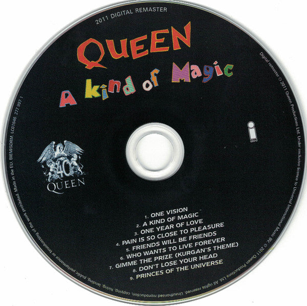 Queen - A Kind of Magic (2011 40th Anniversary Remastered CD) NM