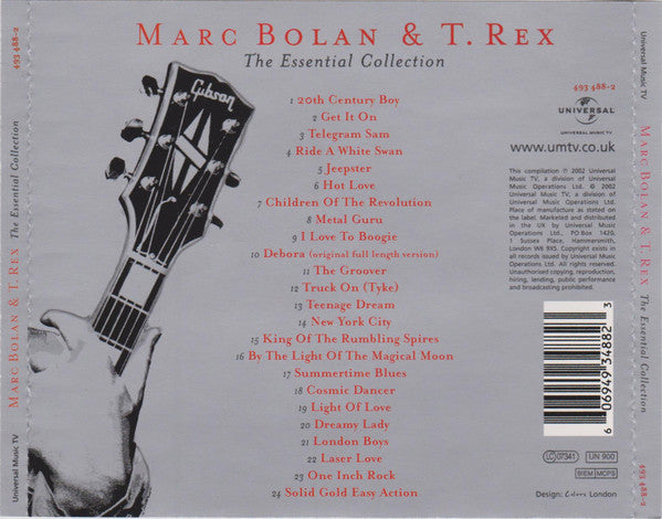 Marc Bolan & T.Rex - The Essential Collection (2002 CD) VG+
